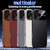 iPhone 17 Pro Soft Armor Cooling Plain Leather Hybrid PC Phone Case - Brown