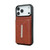 iPhone 17 Pro Solid Color Metal Buckle Card Slots Bag Phone Case - Brown