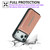 iPhone 17 Pro Solid Color Metal Buckle Card Slots Bag Phone Case - Rose Gold
