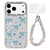 iPhone 17 Pro Sparkling IMD Colorful Bow Phone Case with Bracelet - Star Transparent