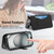 iPhone 17 Pro Splitable Electroplated MagSafe RFID Anti-theft Leather Phone Case with Lens Film - Black