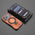 iPhone 17 Pro Star Ring Metallic Pivot Bracket Magnetic Phone Case - Orange