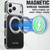 iPhone 17 Pro Suteni G6 Crazy Horse Texture Electroplated 360 Rotation Holder Magnetic Phone Case - Black