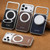 iPhone 17 Pro Suteni G6 Crazy Horse Texture Electroplated 360 Rotation Holder Magnetic Phone Case - Khaki