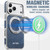 iPhone 17 Pro Suteni G6 Denim Pattern Electroplated 360 Rotation Holder Magnetic Phone Case - Blue