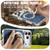 iPhone 17 Pro Suteni G6 Denim Pattern Electroplated 360 Rotation Holder Magnetic Phone Case - Blue