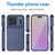 iPhone 17 Pro Thunderbolt Shockproof Soft TPU Phone Case - Blue