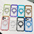 iPhone 17 Pro Translucent Edge Transparency Metal Holder MagSafe Phone Case - Purple