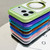 iPhone 17 Pro Translucent Edge Transparency Metal Holder MagSafe Phone Case - Purple