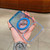 iPhone 17 Pro Transparent Gradient 360 Degree Rotation Holder MagSafe Phone Case - Blue