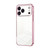 iPhone 17 Pro Transparent Plating Fine Hole Phone Case - Pink