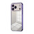 iPhone 17 Pro Transparent Plating Fine Hole Phone Case - Purple