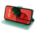 iPhone 17 Pro Tree & Deer Embossed Leather Phone Case - Green