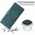 iPhone 17 Pro Tree Cat Embossed Flip Vegan Leather Phone Case - Deep Green