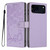 iPhone 17 Pro Tree Cat Embossed Flip Vegan Leather Phone Case - Purple