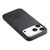 iPhone 17 Pro Twill Fabric Leather Skin Back Phone Case - Black