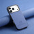 iPhone 17 Pro Twill Fabric Leather Skin Back Phone Case - Blue