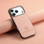 iPhone 17 Pro Twill Fabric Leather Skin Back Phone Case - Pink