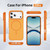 iPhone 17 Pro Two-colors Imitation Original Magsafe PC Hybrid TPU Phone Case - Orange