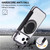 iPhone 17 Pro Ultra-thin Magnetic Plating Vegan Leather Phone Case - Black