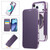 iPhone 17 Pro Ultra-thin Magnetic Plating Vegan Leather Phone Case - Purple