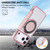 iPhone 17 Pro Ultra-thin Magnetic Plating Vegan Leather Phone Case - Rose Gold