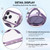 iPhone 17 Pro Ultra-thin Rotation Holder Magnetic Plating Vegan Leather Phone Case - Purple