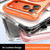 iPhone 17 Pro Vacuum Airbag TPU + Acrylic 360 Rotating Bracket Magnetic Shockproof Phone Case - White