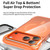 iPhone 17 Pro Vacuum-Sealed Transparent Airbag Magnetic Acrylic Phone Case - Pink