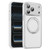 iPhone 17 Pro Vegan Leather Magnetic Phone Case with 360 Degrees Rotating Stand - Cedar White
