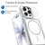 iPhone 17 Pro Vibrant Dual-color TPU + Acrylic Magnetic Phone Case - White