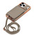 iPhone 17 Pro VIETAO Litchi Texture Wallet PU Phone Case with Lanyard - Grey