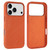 iPhone 17 Pro VIETAO Retro Denim Texture PU Leather MagSafe Phone Case - Orange