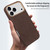 iPhone 17 Pro VIETAO Suede MagSafe PU Leather Phone Case - Coffee Brown