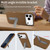 iPhone 17 Pro VIETAO Suede MagSafe PU Leather Phone Case with Holder - Dark Brown
