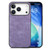 iPhone 17 Pro Vintage Leather PC Back Cover Phone Case - Purple