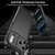 iPhone 17 Pro War Shadow Stripe Series Airbag Frosted Shockproof Phone Case - Black