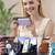 iPhone 17 Pro Wave Glitter MagSafe Magnetic TPU Phone Case - Transparent Blue