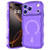 iPhone 17 Pro Wave Glitter MagSafe Magnetic TPU Phone Case - Transparent Purple
