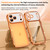 iPhone 17 Pro Wave Twisting Star Diamond Shockproof Electroplate TPU Phone Case - Orange