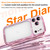 iPhone 17 Pro Wave Twisting Star Diamond Shockproof Electroplate TPU Phone Case - Pink