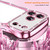iPhone 17 Pro Wave Twisting Star Diamond Shockproof Electroplate TPU Phone Case - Pink