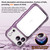 iPhone 17 Pro Wave Twisting Star Diamond Shockproof Electroplate TPU Phone Case - Purple