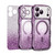 iPhone 17 Pro Wavy Frame Star Diamond Electroplate TPU Glitter Magnetic Phone Case - Gradient Purple
