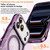iPhone 17 Pro Wavy Frame Star Diamond Electroplate TPU Glitter Magnetic Phone Case - Gradient Purple