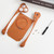 iPhone 17 Pro Weasel Original Color Metal Frameless 360 Rotation Holder Magnetic Phone Case - Titanium Color