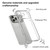 iPhone 17 Pro XDcase Candy DIY Detachable Lanyard Hole Shockproof Phone Case - Transparent Black