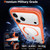 iPhone 17 Pro XDcase JINDUN Clear Cover Independent Metal Button Magnetic Phone Case - Orange
