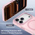 iPhone 17 Pro XDcase Metal Lens Frame Skin Feel Magnetic Phone Case - Pink