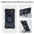 iPhone 17 Pro XDcase Pivot Stand Four-Corner Hole Magnetic Phone Case, Lanyard Not Included - Black